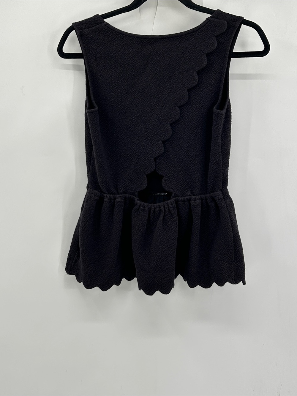 Anthropologie by Postmark Clovelly Peplum Top Black Size Small - Picture 2 of 6